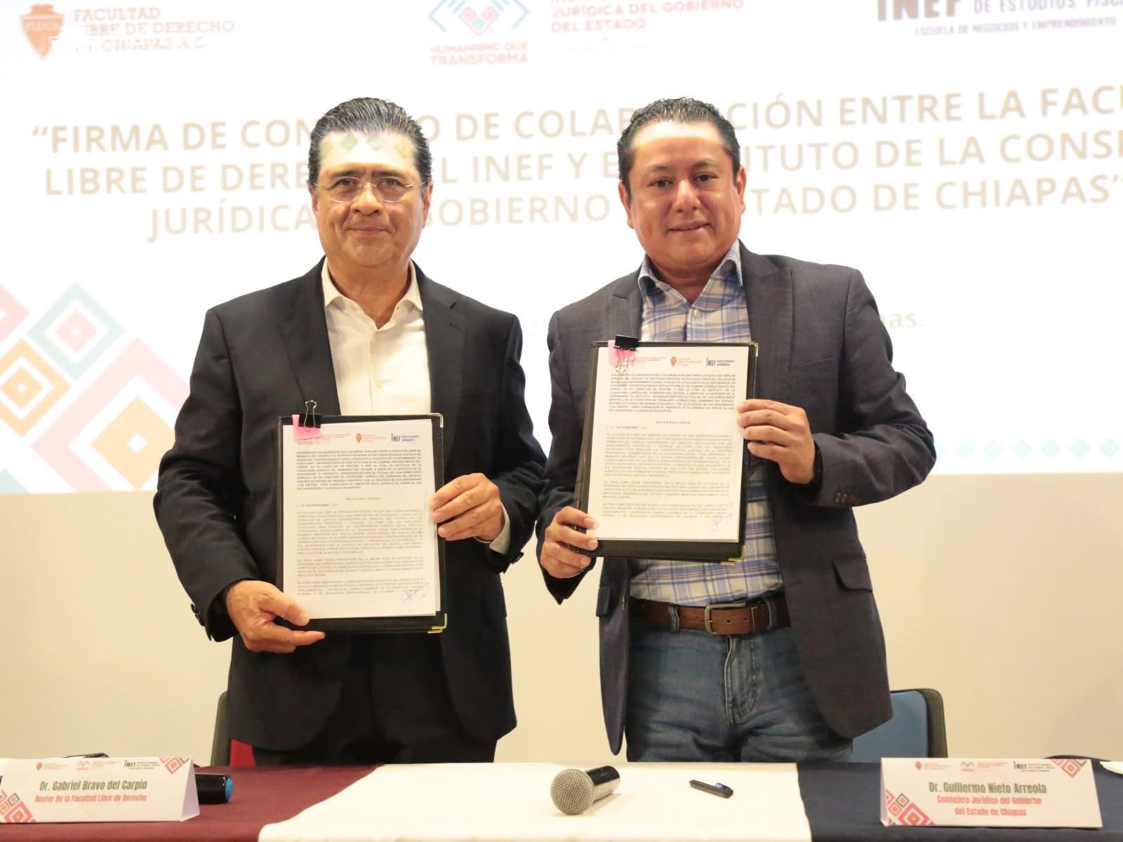 Colaboración con la Consejería Jurídica del Gobierno del Estado de Chiapas.